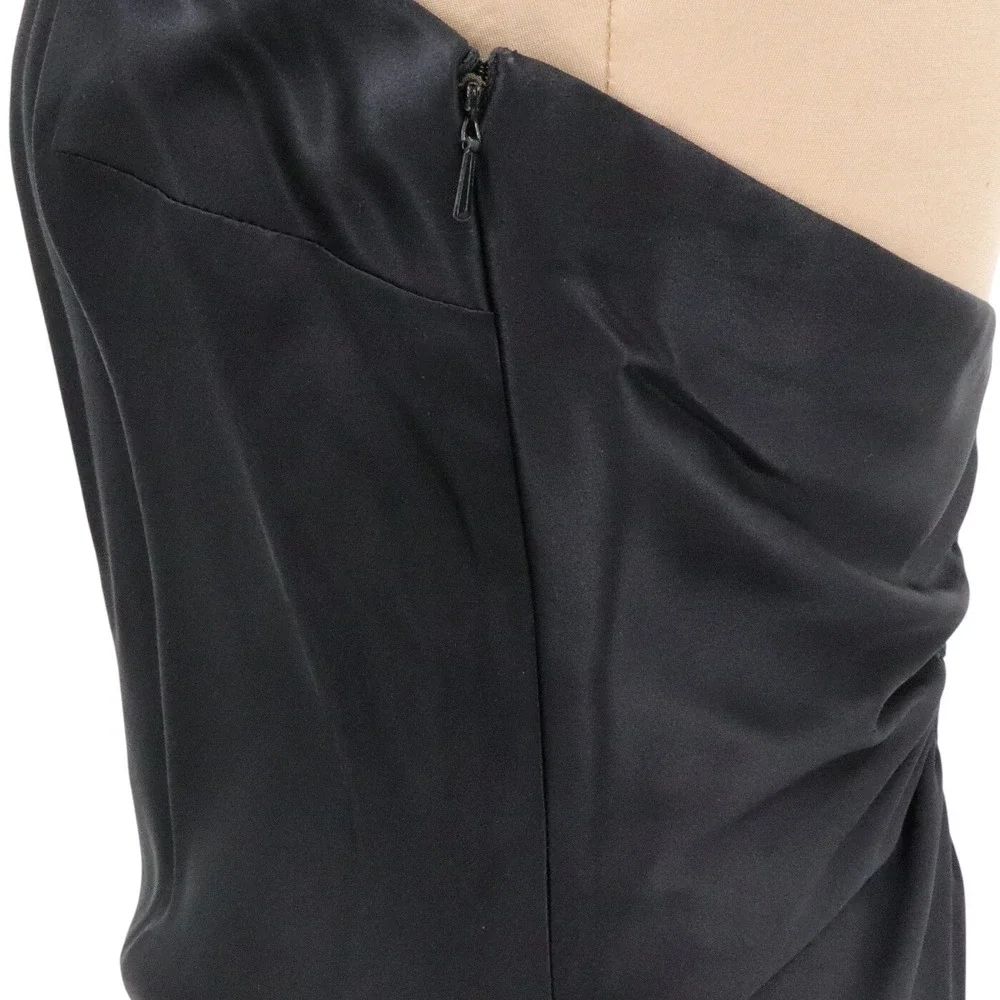 Rimini by‎ Shaw Silk Midi Slip Dress Cowl Neck Black Size 8 - Picture 8 of 10